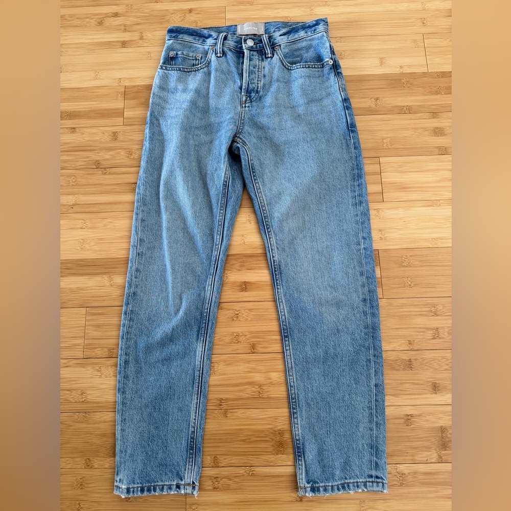 EVERLANE STRAIGHT HIGHRISE O-S BOY FRIEND BLUE JEANS 24